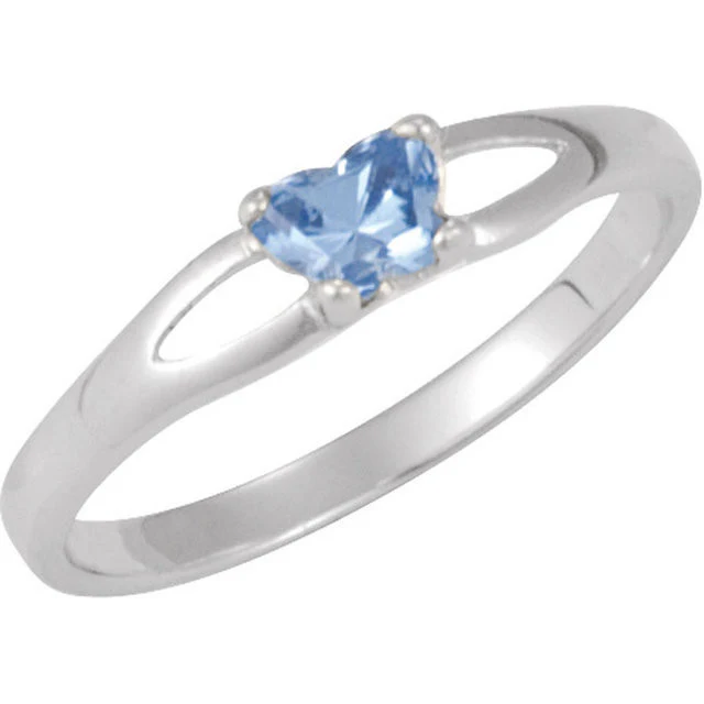 Cubic Zirconia Birthstone Ring- Customizable Butterfly Shaped CZ Birthstone Setting - Image 28