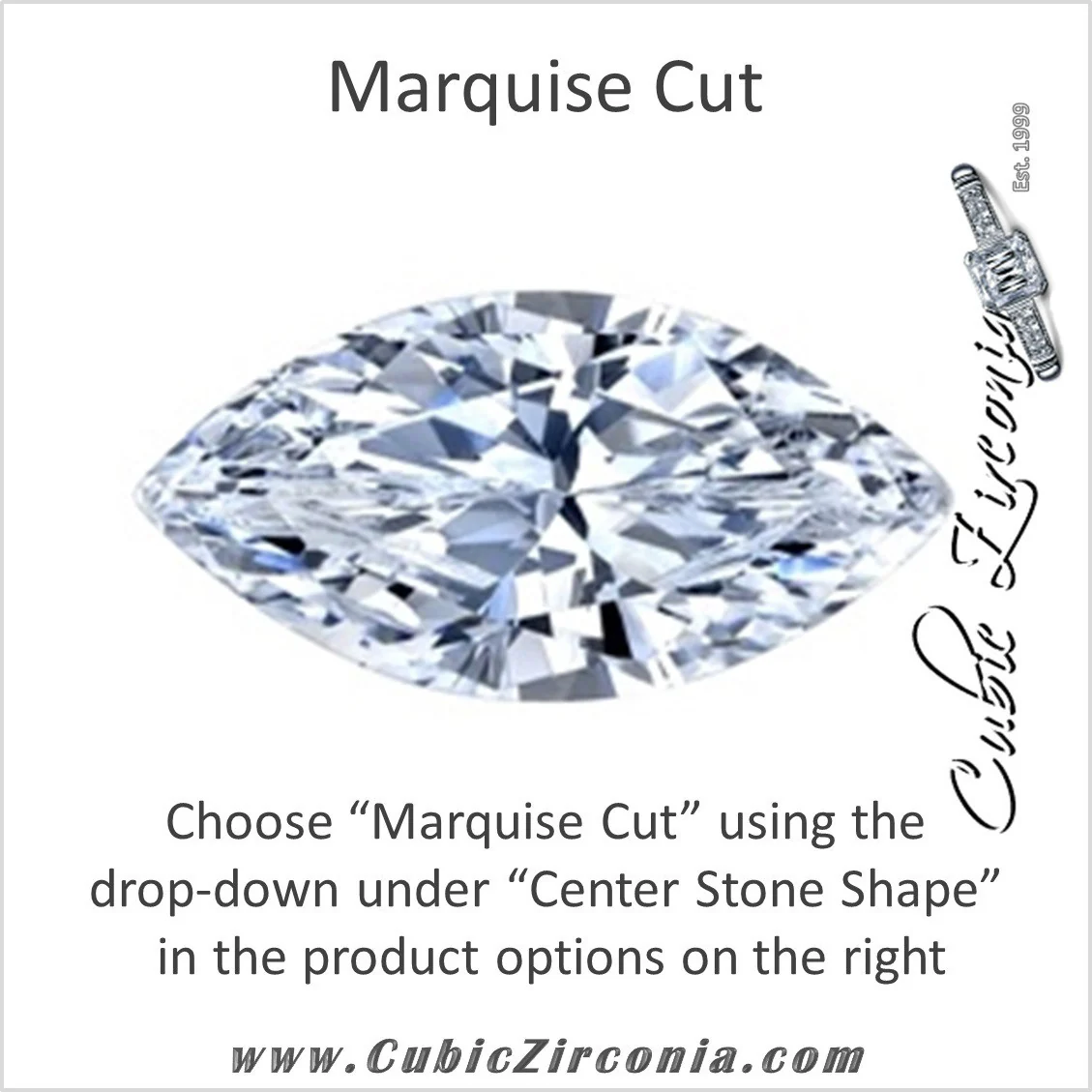 Cubic Zirconia Engagement Ring- The Julie (Customizable Modern Style Solitaire with Bypass Band) - Image 9