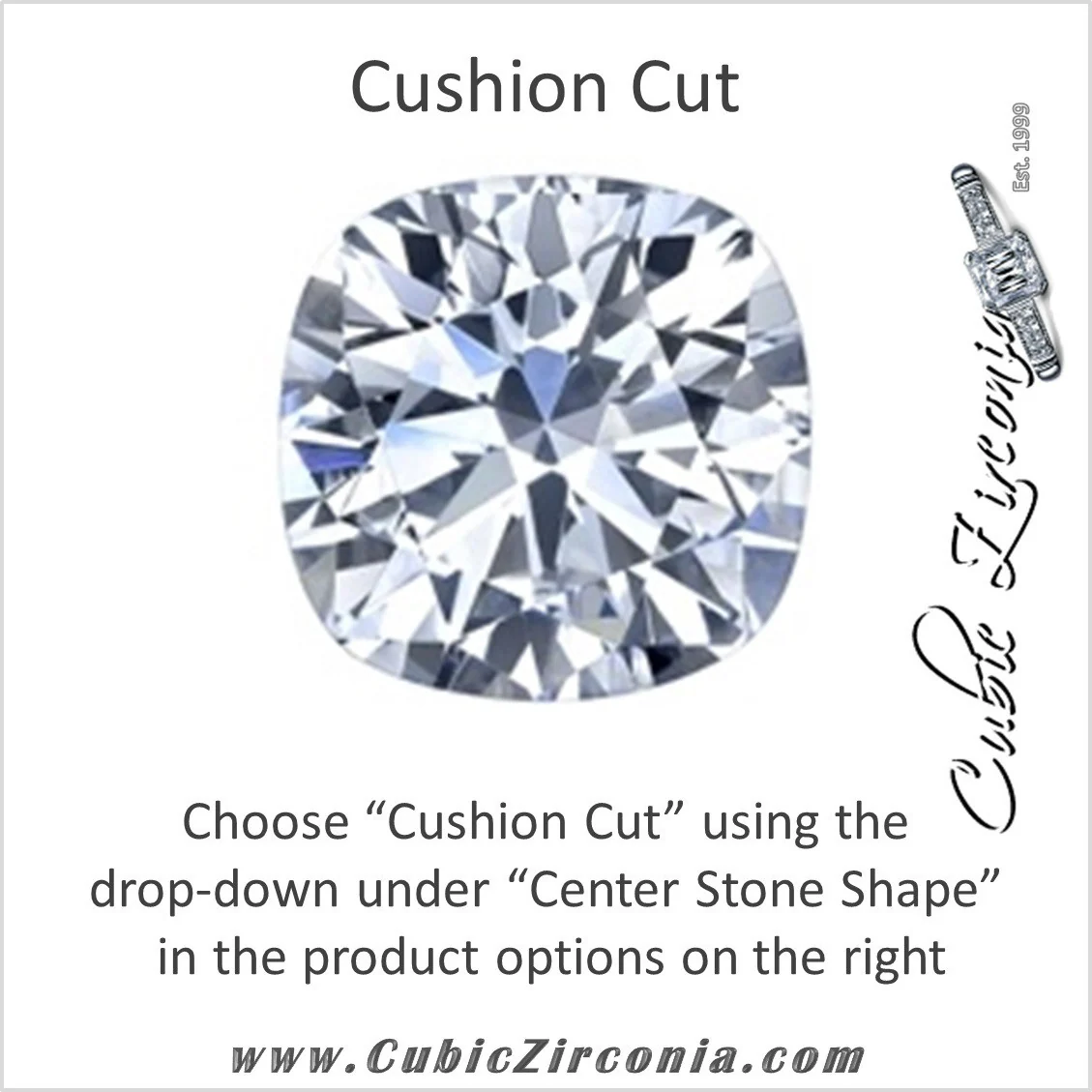 Cubic Zirconia Engagement Ring- The Gabrielle (Customizable Center featuring Round Side Stones and Filigree) - Image 15