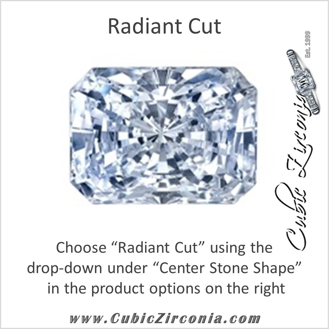 Cubic Zirconia Engagement Ring- The Gabrielle (Customizable Center featuring Round Side Stones and Filigree) - Image 19