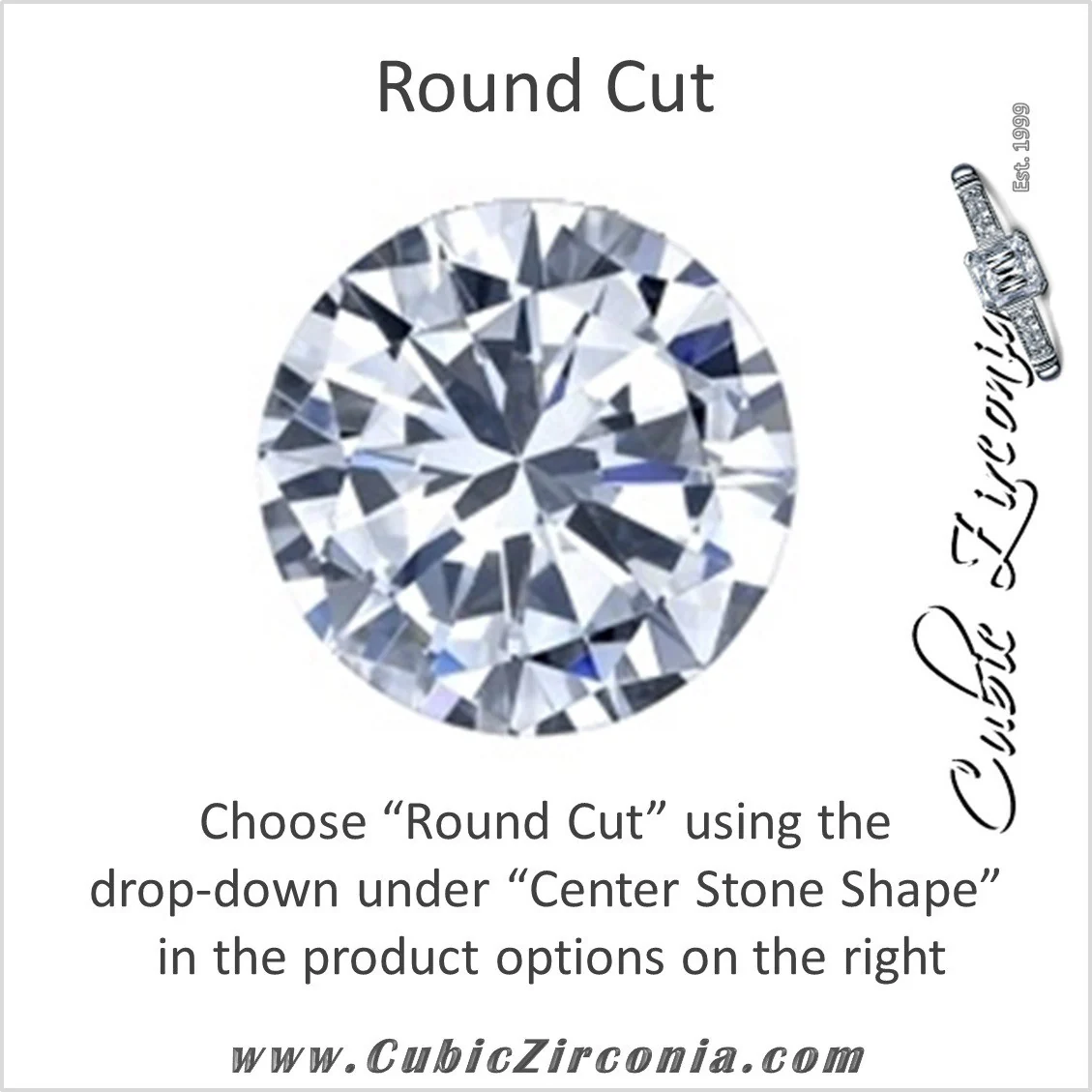 Cubic Zirconia Engagement Ring- The Gabrielle (Customizable Center featuring Round Side Stones and Filigree) - Image 20